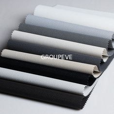 Proteção solar retardadora impermeável Mesh Fabric Transparent Drapery