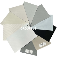 Cortinas brancas de Gray And Beige For Roller da fibra de vidro cega do PVC do escurecimento do rolo