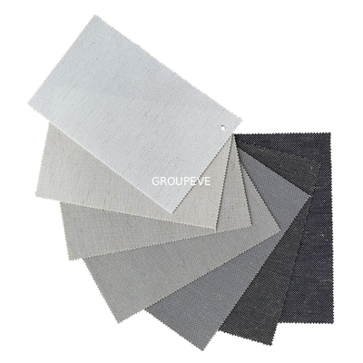 comprar Escritório solar de linho do PVC 16% Mesh Polyester Sunscreen Fabric For do poliéster 66% de 18% Fabricação em linha