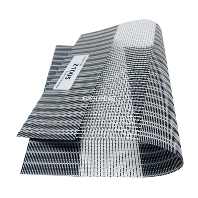comprar Antibacteriano da tela da zebra da proteção solar das cortinas de rolo do duo 328GSM Fabricação em linha