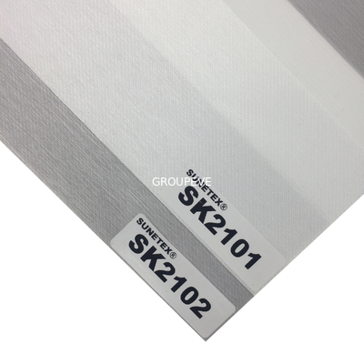 comprar A zebra do Semi-escurecimento da janela cega as máscaras 100% do poliéster da dupla camada da tela para Windows Fabricação em linha