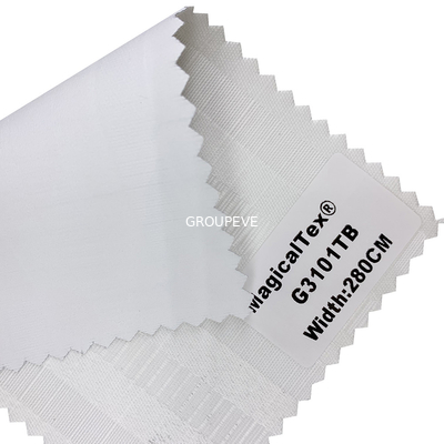 comprar Tela horizontal de revestimento branca 370GSM das cortinas de rolo do escurecimento da janela Fabricação em linha