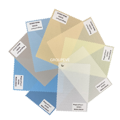 Ready Stock Greenguard 100% Poliéster Translúcido Roller Blinds Tecido Para Decoração de Janela