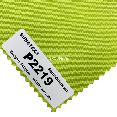 Tela 180gsm das cortinas de rolo do poliéster de Pearlic do lado de SuneTex única