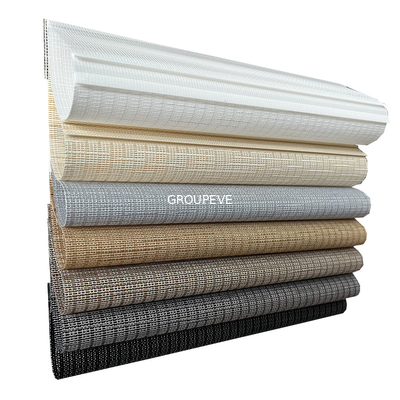 comprar Tela feita sob encomenda da zebra das máscaras das cortinas de rolo da janela de Grey Heat Resistant Roll Down Fabricação em linha
