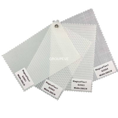 comprar 100% resistente ao fogo Poliéster 2,8M Largura Semi-escurecimento Poliéster Roller Blinds Tecido Para Decoração de Casa de Luxo Fabricação em linha