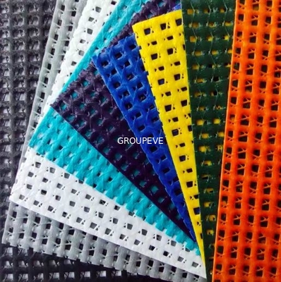 comprar o PVC plástico de 195gsm 230gsm 250gsm revestiu Mesh Fabric 250D/21*19 Fabricação em linha