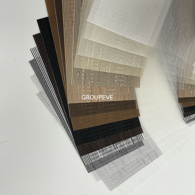 comprar Tela lisa das cortinas de rolo da zebra da cor do poliéster para a janela do escritório Fabricação em linha