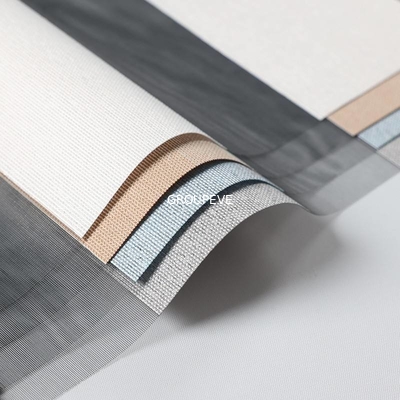 comprar Estilo moderno 35% Poliéster 65% PVC Zebra Roller Blinds Rainbow Soft Sheer Window Shades Fabricação em linha