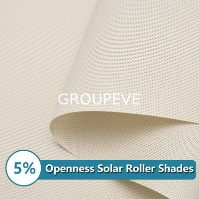 comprar 5% de transparência PVC revestido de poliéster protetor solar Roller Blind Tecido para Decoração de Janela Fabricação em linha