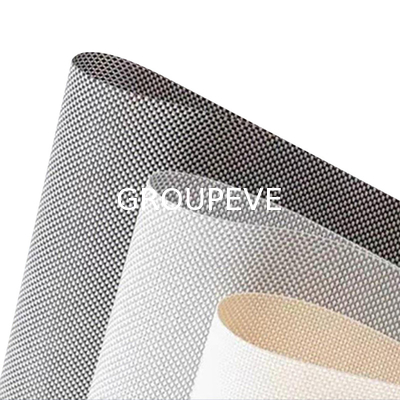 comprar 1% de abertura Tecelagem simples de fibra de vidro protetor solar Tecido à prova de fogo Fabricação em linha