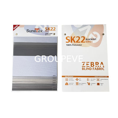 Fabric Zebra Blackout Fabric Window Shade Motor Semi Blackout 100% Polyerster Dia e Noite Zebra Fabric