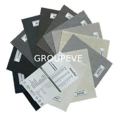 Exterior 5% de abertura Rolo de tecido de tela solar para decoração de janelas