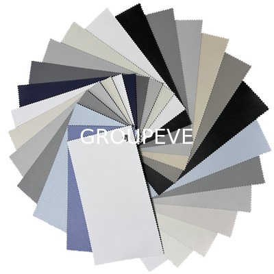 comprar 100% de fibra de vidro preto Pvc Roller Blinds Tecido Janela de cortina à prova de fogo Casa Roller Blinds Tecido Fabricação em linha