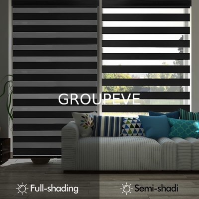 comprar 100% Poliéster Elegance Zebra Blinds Tecido Para Janela Double Blinds Fabricação em linha