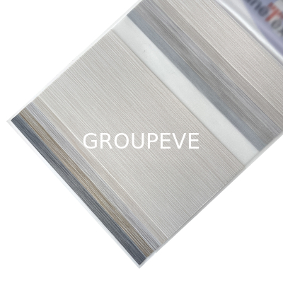 comprar Cortina de rolos manual Durável Duplo transparente Luz de cor sólida Zebra Blind Fabric Fabricação em linha