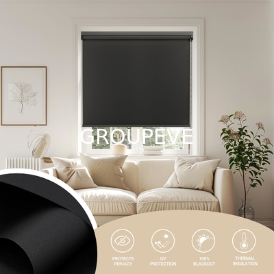 comprar Tecido de cortina 100% preto com revestimento de prata Tecido de sombra de sol Largura 2,8 m Fabricação em linha