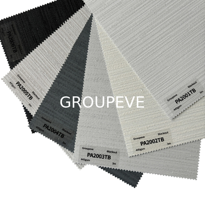 comprar 100% poliéster revestimento branco padrão plano poliéster rolos persianas tecidos para janela Fabricação em linha