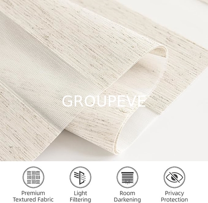 comprar 100% Poliéster Zebra Janela Blinds Tecido Blackout Dupla Camada Zebra Tecido Fabricação em linha