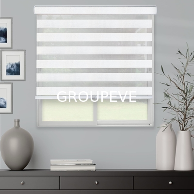 Factory Customized Day and Night Electric Window Zebra Fabric Shangri-La Blinds Fabric for Shades for the Living Room