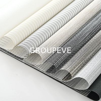 Material PVC resistente a UV e resistente à cor Zebra Blind Fabric For Window