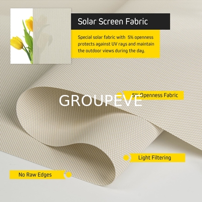 comprar Série de Grão Grosso para Tecido de Sombra Exterior para Janela Tecido de Proteção Solar com 5% de Abertura para Persianas Rolô Fabricação em linha