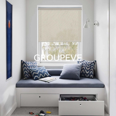 comprar Tecido para estores blackout Jacquard, PVC revestido, tecido para estores de rolo em poliéster, tecido blackout branco revestido Fabricação em linha