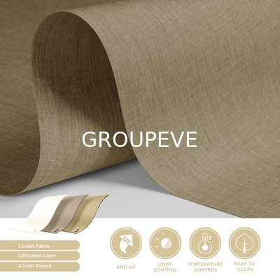 comprar 100% Poliéster Horizontal Interior Sólido Impermeabilizador Rolante Blinds Tecidos Fabricação em linha