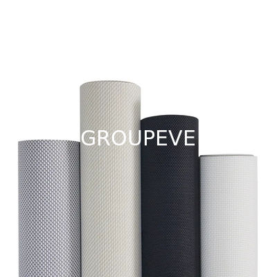 comprar 5% Openness Polyester-PVC Sunscreen Roller Blinds Fabric Waterproof for Hotel and Office Fabricação em linha