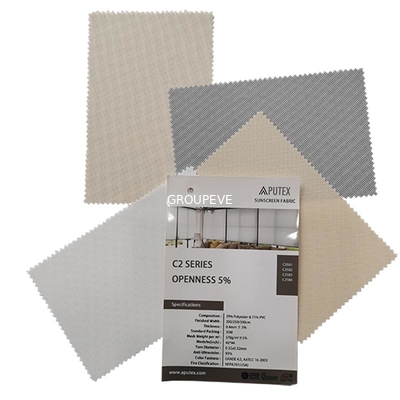 Bom preço. Proteção solar Sun do PVC 90 do poliéster 71% de 29% que obstrui Mesh Fabric Antibacterial on-line