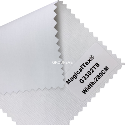 Bom preço. Fabrcs 100% de revestimento brancos das cortinas de rolo da espuma da largura do poliéster 2.8m do costume de Blockout para tratamentos de janela on-line