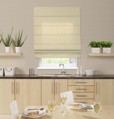 Bom preço. Escurecimento 100% sem corda da tela do poliéster de Textile Indoor do desenhista Roman Blind on-line