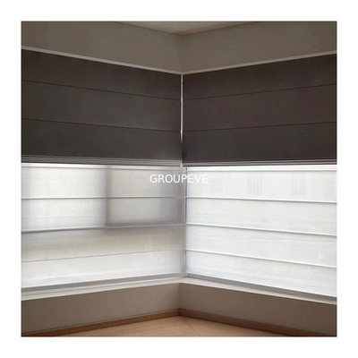 Bom preço. Escurecimento de linho tecido customizável das máscaras de Roman Shade Cordless Printed Blinds Windows on-line