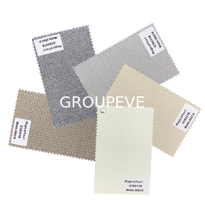 Bom preço. Tela 100% revestida branca de formação de espuma das cortinas de rolo do jacquard do poliéster do escurecimento para o escritório on-line