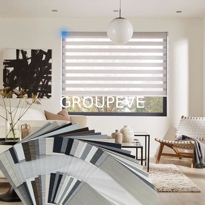 Bom preço. 100% Poliéster Janela de dia e noite para a casa Motor Elétrico Opções Decorativas pull down sombras on-line