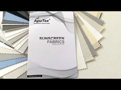 Material grosso pesado à prova de fogo das cortinas de rolo do PVC da tela da proteção solar da fibra de vidro