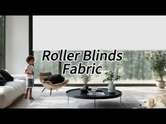100% Poliéster Horizontal Interior Sólido Impermeabilizador Rolante Blinds Tecidos